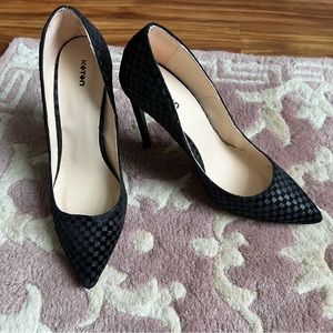 black heels faux suede high heel pumps pointed toe 39 KOTON